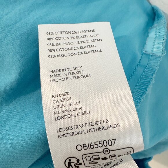 Maeve Clean Balloon Trouser Elastic Waist Cargo Pants Blue Baggy Anthropologie 8 - Picture 7 of 10